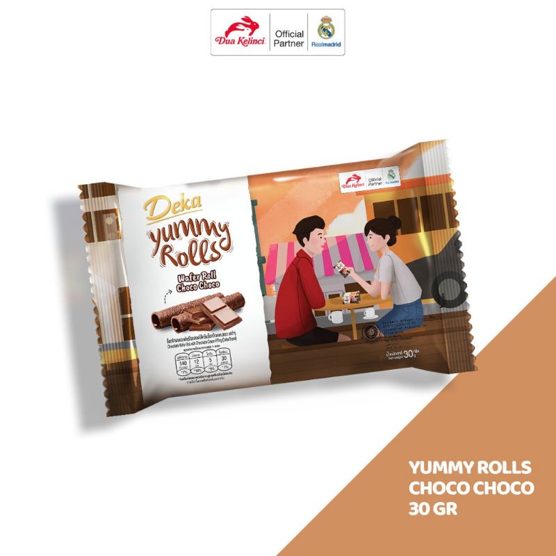 

Deka Yummy Rolls 30 g Choco Choco/ Deka / Wafer Rolls /Astor/ Murah/Biskuit /Cemilan