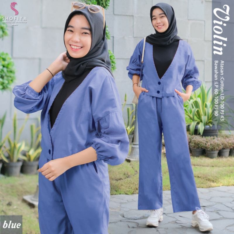 Baju Anak Terbaru Violin Set 2in1 Bahan Syakila Setelan Anak Perempuan Usia 10 s/d 15 Tahun Valera Set 2in1