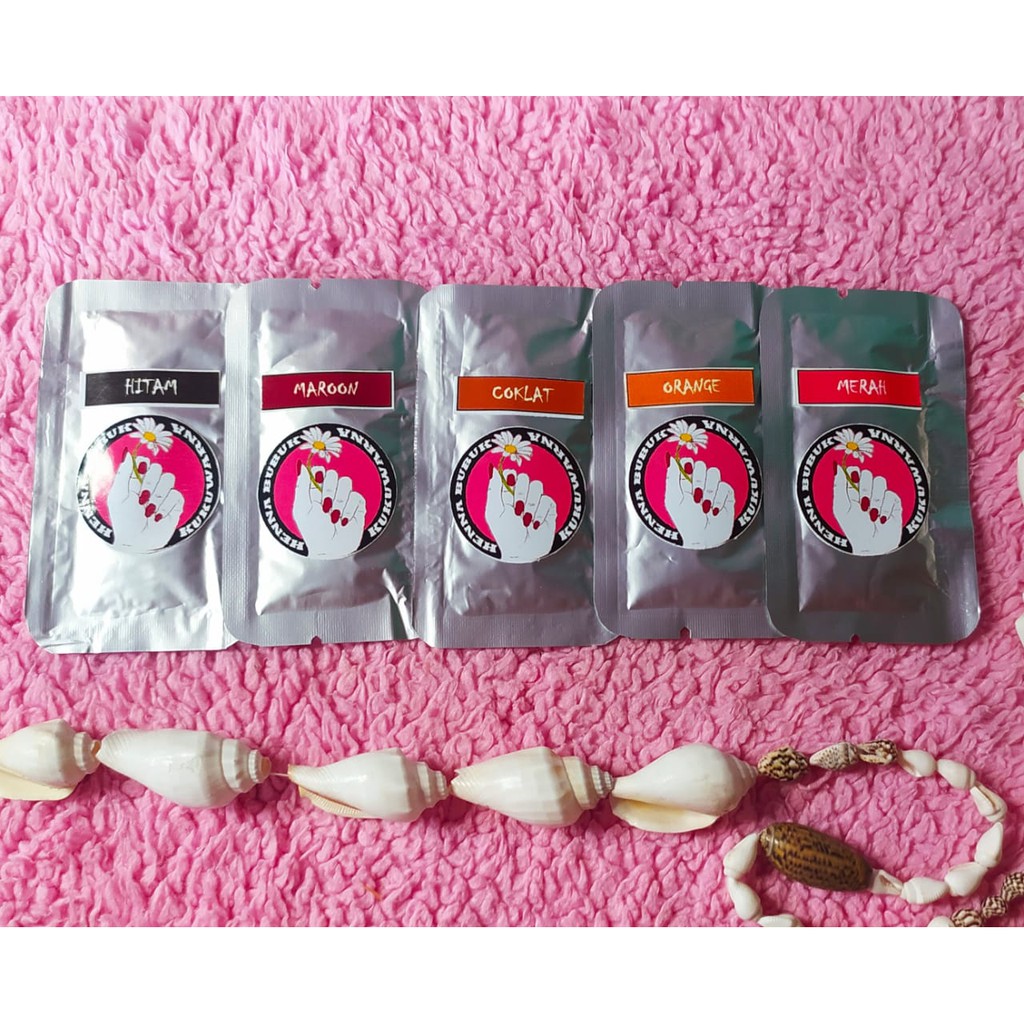 HENNA BUBUK ARAB/KUTEK HALAL/HENNA ARAB/HENNA Plastik klip (kutek halal/ kutek sah/ kutek mislim)