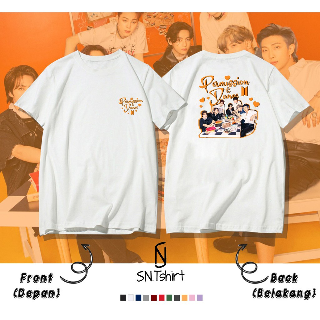 BTS PERMISSION TO DANCE - BAJU ATASAN BTS KAOS KPOP TUMBLR TEE