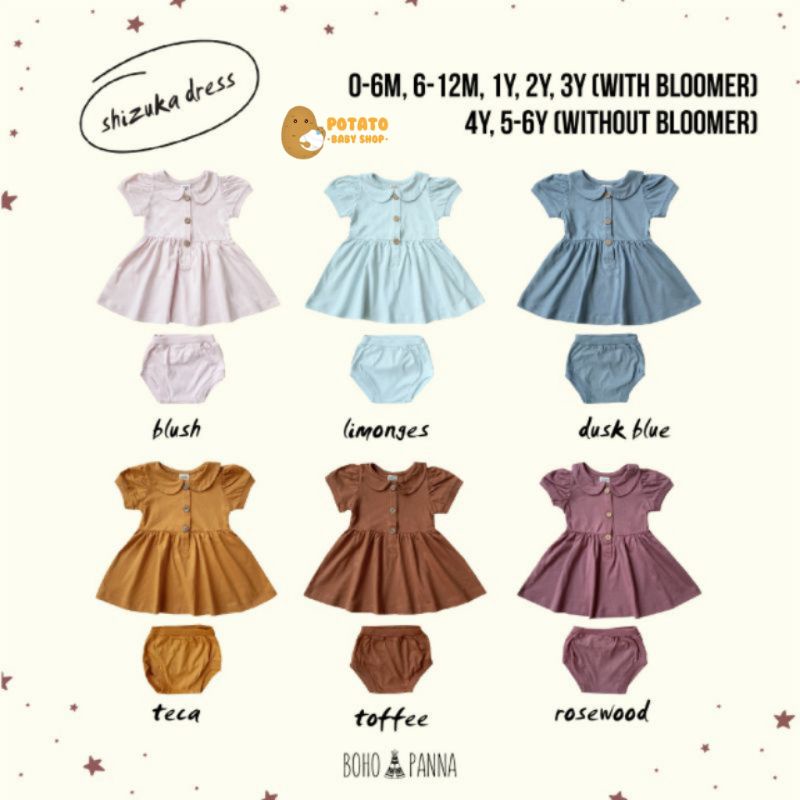 BohoPanna - Shizuka Dress - Dress Anak - Boho Baby Panna