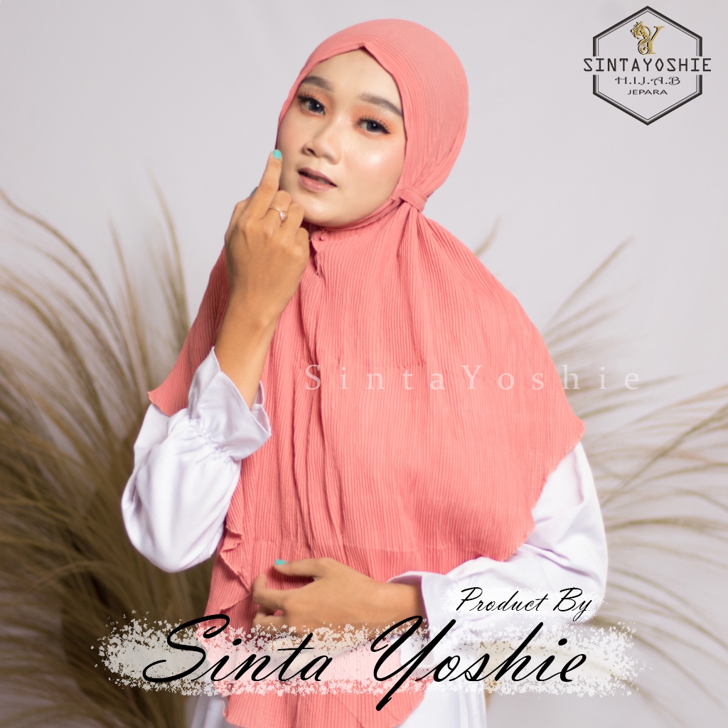 [JORDA Jumbo] Jilbab Instan Bergo Maryam Plisket Full Lidi Jumbo Premium Bergo Tali Plisket