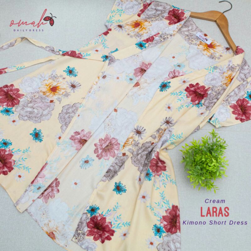 Kimono Short Dress Laras Katun Rayon by Omah Daily Dress