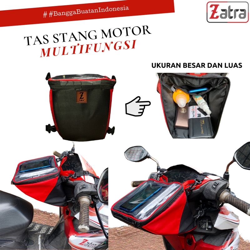 TAS STANG MOTOR WATERPROOF AMAN UNTUK TEMPAT HP dan BAGASI MOTOR