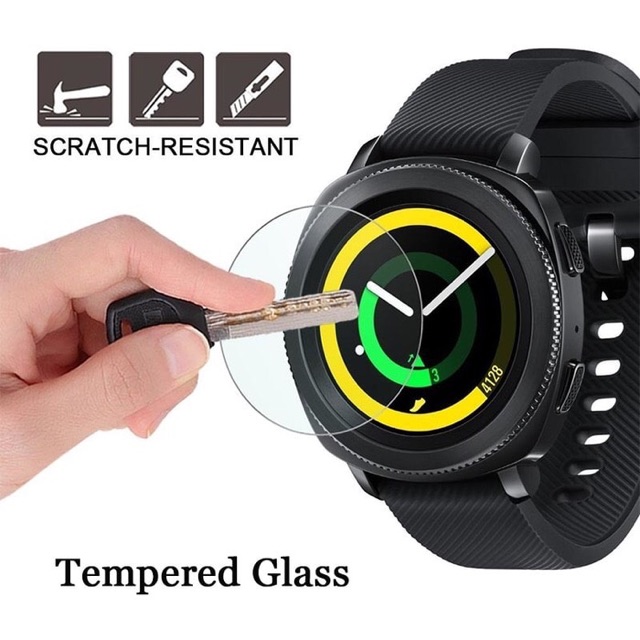 Tempered glass screen protector samsung gear sport 2017 antigores kaca
