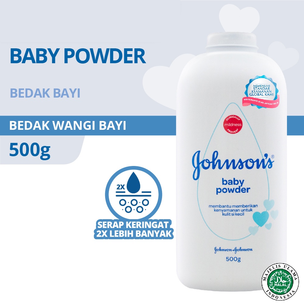 JOHNSON'S Baby Powder - Bedak Bayi 500gr