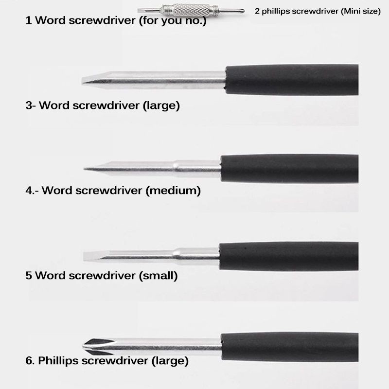 Set Obeng 8 in 1 Multi Srewdriver Tools - Obeng Senter Multifungsi