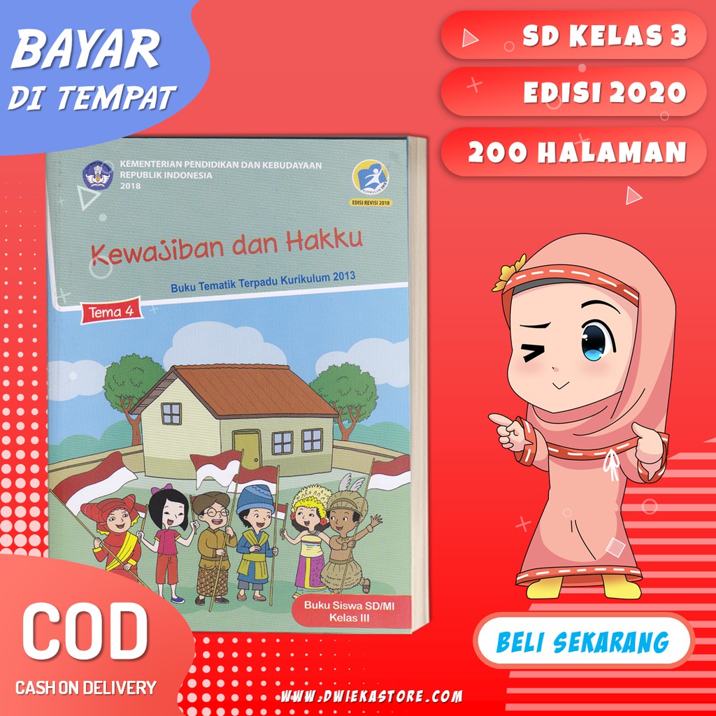 Buku Tematik SD Kelas 3 Tema 4 " Kewajiban dan Hakku ...