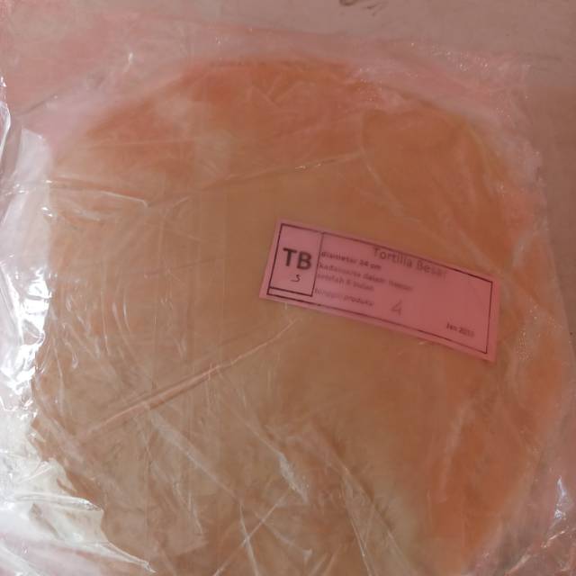 

Tortila Besar Garut, 24 cm, isi 20 lembar, Rp 29.000