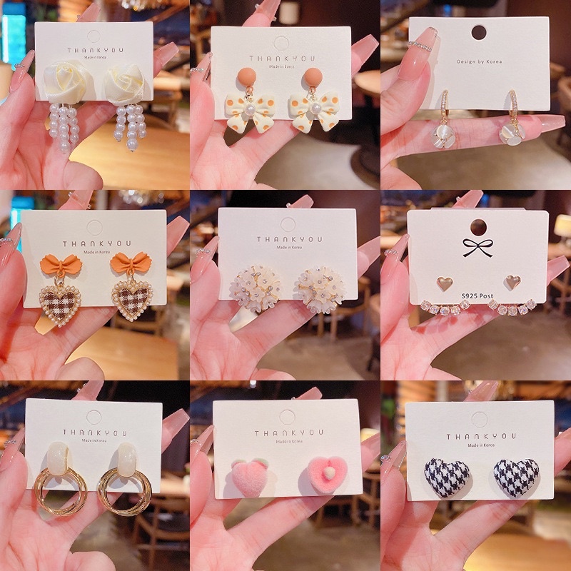 anting korea pita / elegant earings/ anting korea mewah/ anting tusuk/ anting wanita