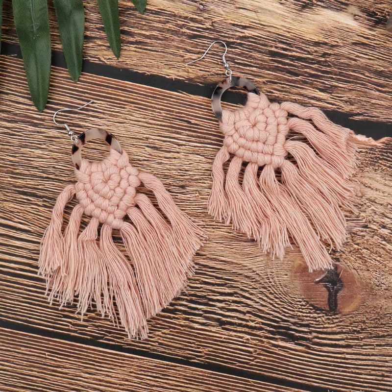 SIY  Fashion Vintage Women Boho Bohemian Earrings Long Tassel Fringe Dangle Earrings