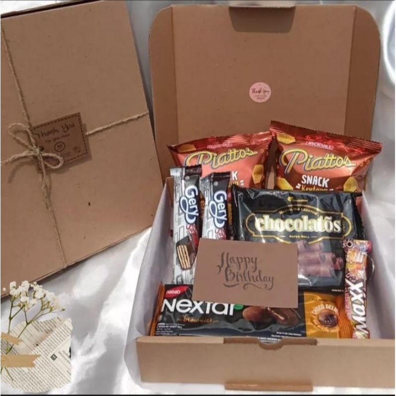 

SNACK GIFT BOX MURAH - HAMPERS SNACK BOX - KADO ULTAH SNACK BOX