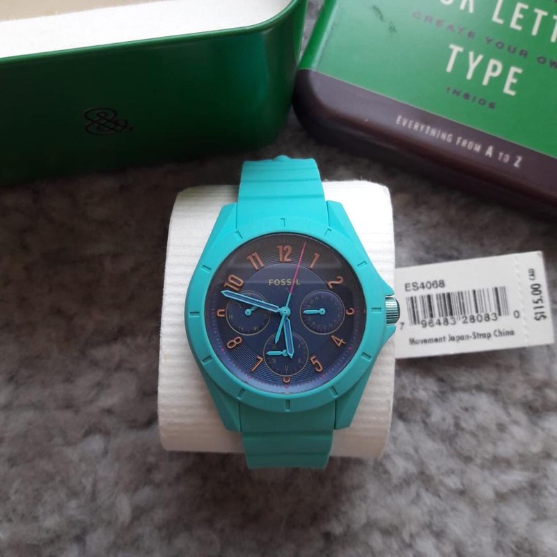 jam fossil original rubber watch es4068 tosca