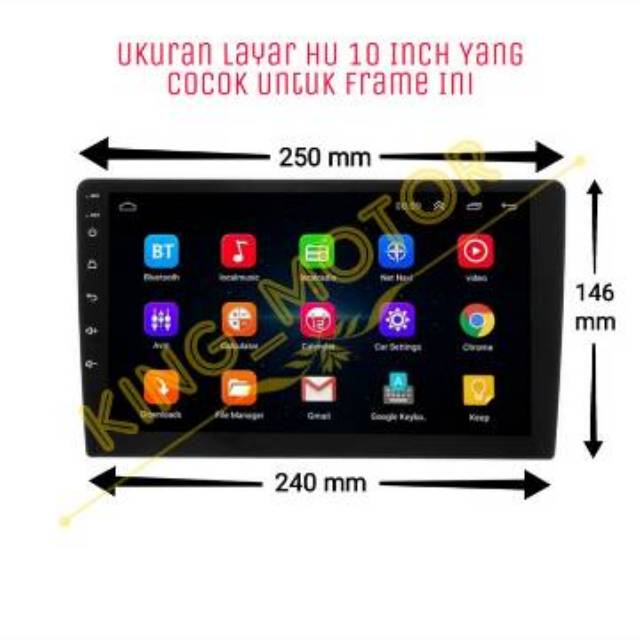 Frame HU 10 Inch Android New Ertiga