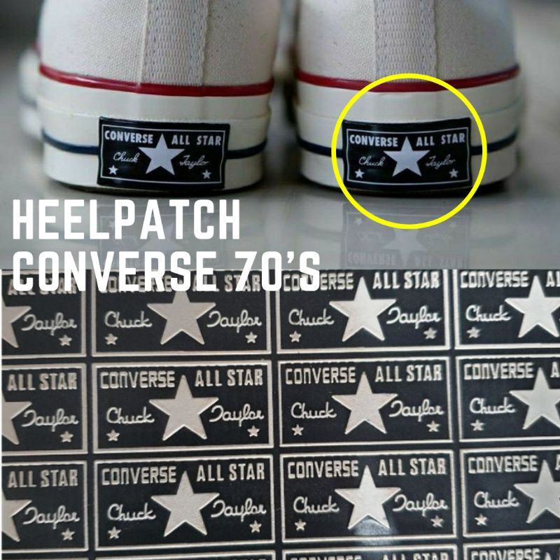 TERMURAH! Heelpatch 70's All Series Timbul