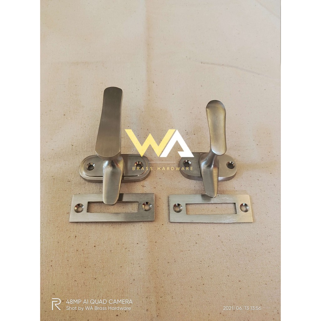 Grendel Jendela / Grendel Pintu / Rambuncis Grendel Slot Kunci Jendela Kuningan Satin