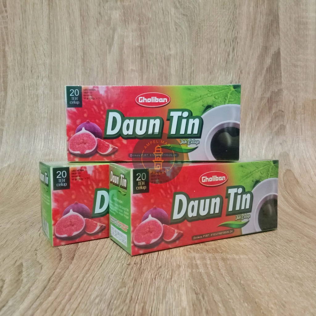 Teh Daun Tin Teh Celup Daun Tin Asli GHOLIBAN Isi 20 Kantong