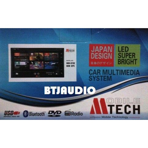TV MOBIL DOUBLE DIN MTECH MM8702 NON GPS LED FULL TOUCHSCREEN Terlaris