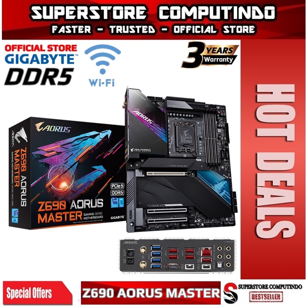 Motherboard Gigabyte Z690 Aorus Master DDR5 (LGA1700, WIFI, USB3.2)