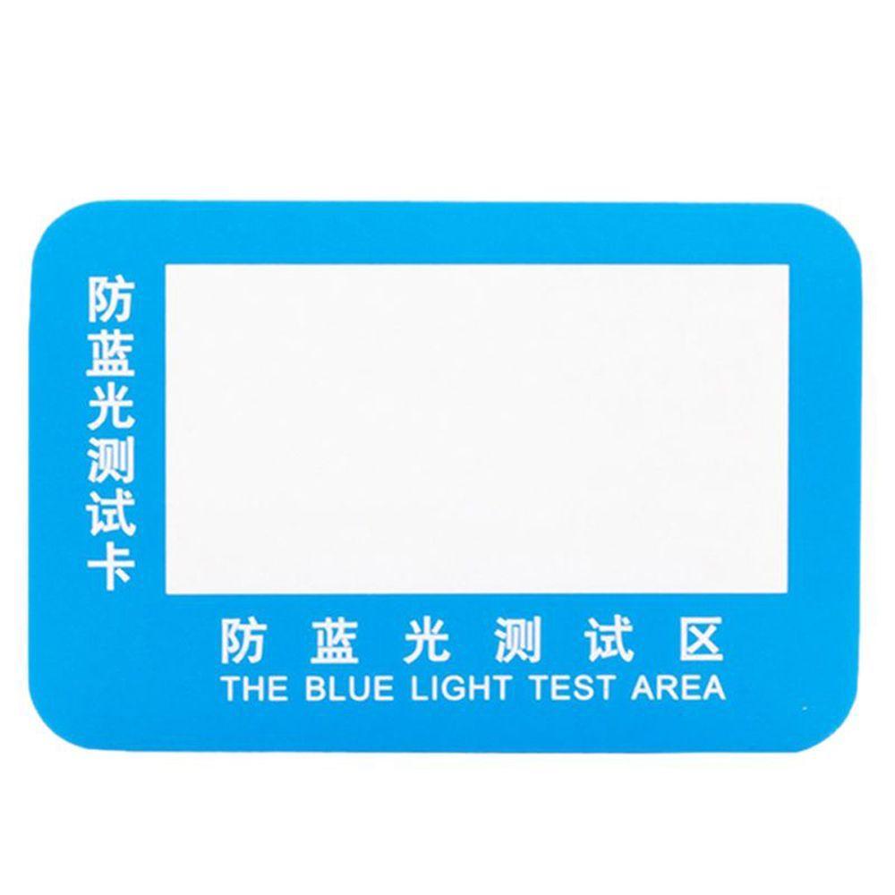 Mxbeauty Anti-Blue Light Test Card Anti Blue Light Glasses Lens Blue Light Generator Glasses Test Light Reusable UV Test Aksesoris Kartu Generator