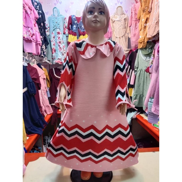 (TERBARU)BAJU NAIK TURUN VIRAL DRESS ANAK PEREMPUAN/DRESS VIRAL TURUN NAIK ANAK PEREMPUAN 2022