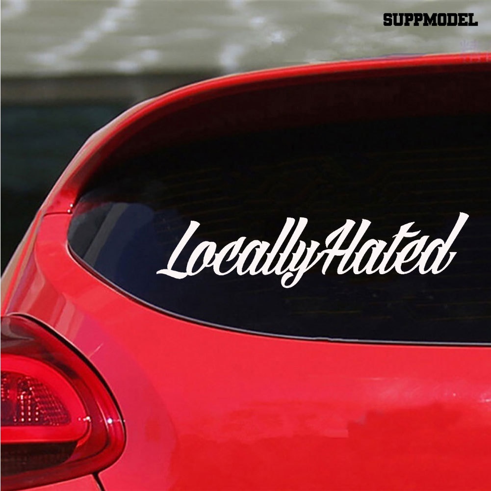 Locally Stiker Reflektif Motif Tulisan Hated Untuk Dekorasi Bodijendela Mobil