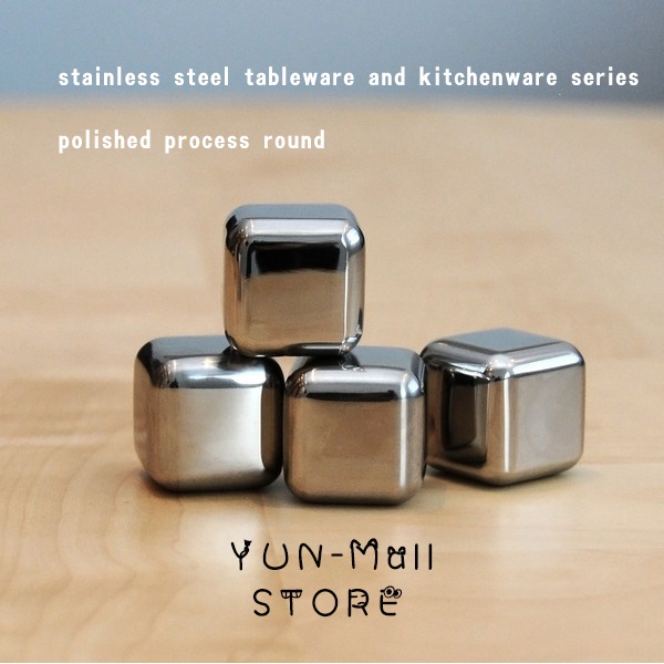 【COD+Dalam Stok+Pengiriman Cepat】Reusable Stainless Steel  8 Pcs Lce Cube Stainless Steel Sus 304 Food Grade Es Kotak Stainles Es Batu Stainless Kotak  Es Batu  （Free Ice Clips For A Limited Time