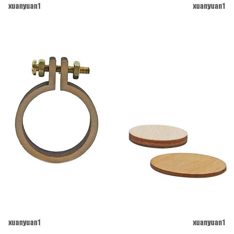 Xyid Diy Round Mini Wooden Cross Stitch Embroidery Hoop Ring Frame