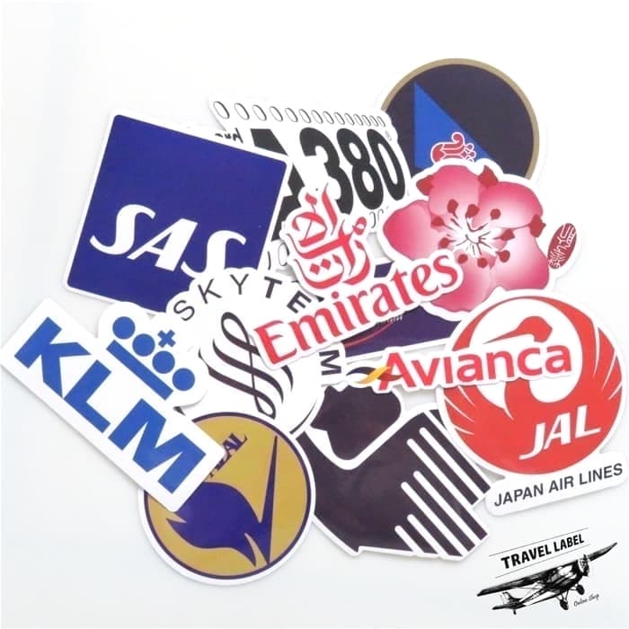 

Set 52 pcs Sticker Stiker Maskapai Penerbangan Aviasi Airlines Rimowa