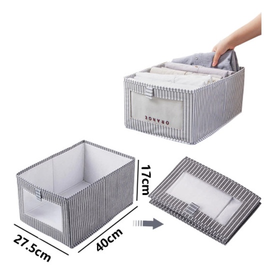 990 Foldable Underwear Storage Box Non Woven Clothing Organizer 990