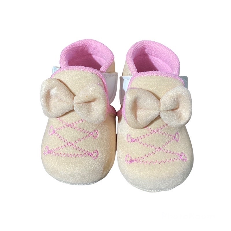 sepatu prewalker bayi perempuan 0 12 bulan / sepatu prewalker bayi perempuan / sepatu baby prewalker / sepatu bayi prewalker Bordir pita