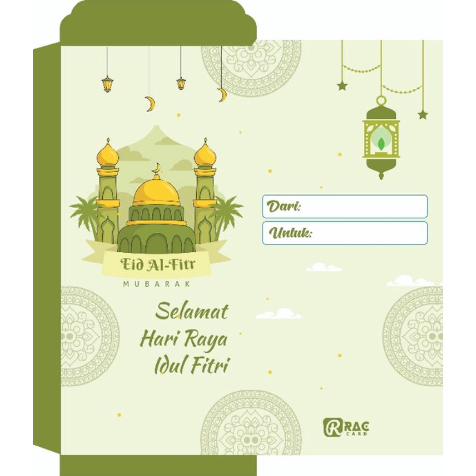 

Amplop Lebaran Panjang Uang tanpa Lipat custom design eksklusif