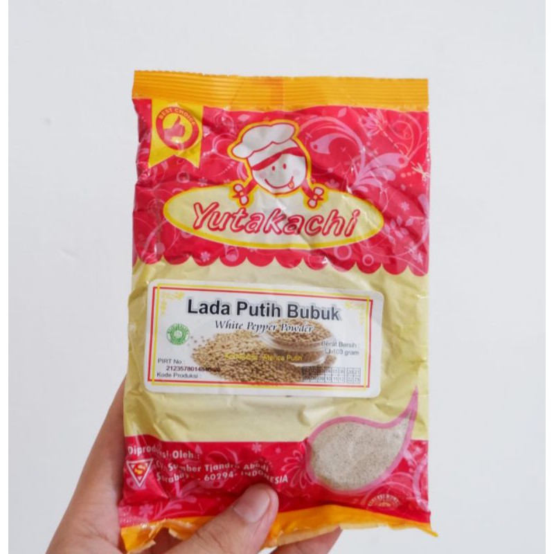 

LADA PUTIH BUBUK 100gr MERK YUTAKACHI