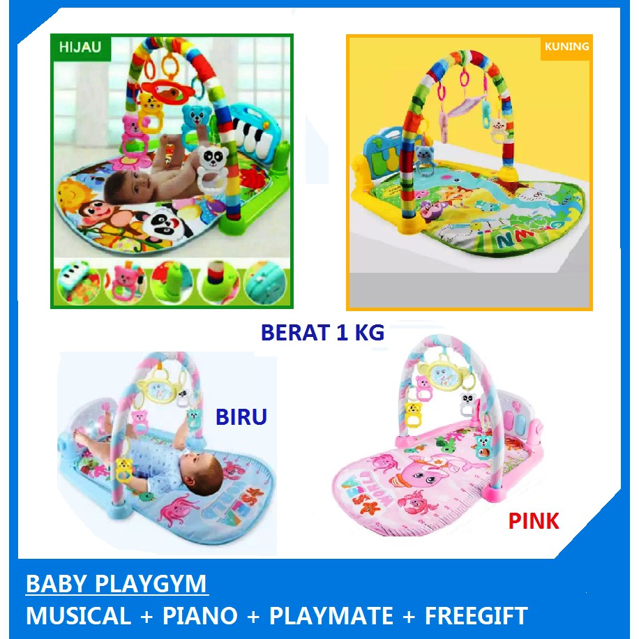  DAPAT3 PCS BATREE MAINAN  BAYI  PLAYGYM PLAYMATE MAINAN  