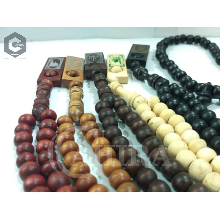 TASBIH KAYU MURAH 99 BUTIR SOUVENIR HAJI, UMRAH DAN HAJATAN