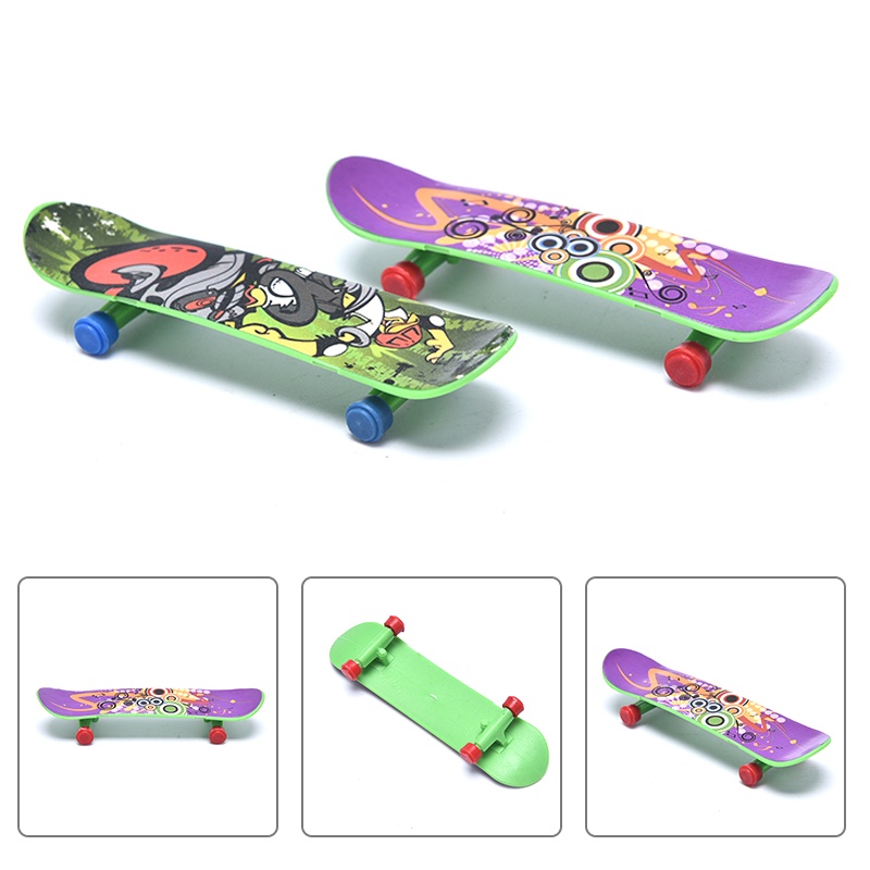 1pc Skateboard Jari Mini Bahan Plastik