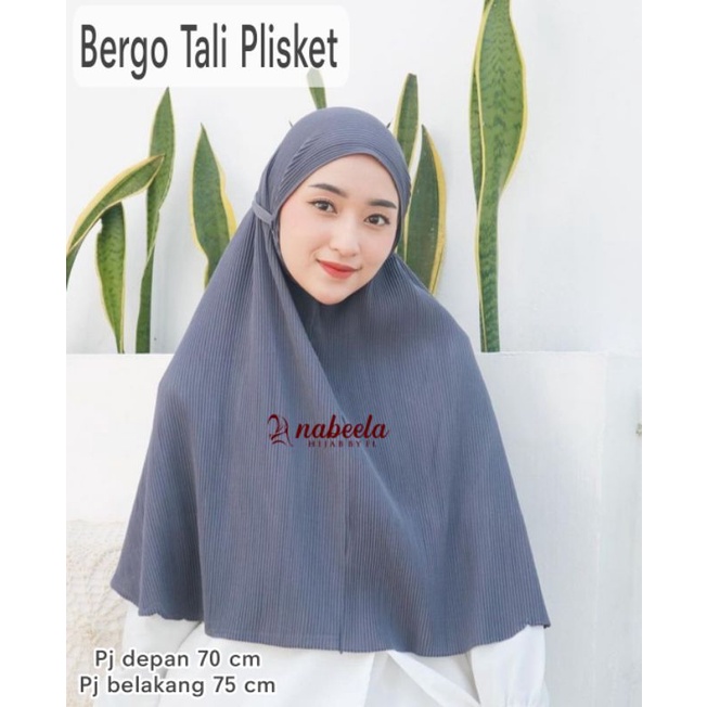 BERGO PLISKET BERGO MARYAM TALI PLISKET PREMIUM BERGO PLISKET MARYAM PLISKET HIJAB INSTAN PLISKET HI