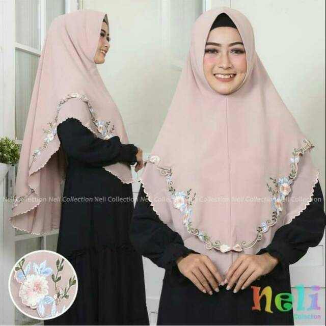 Paket hijab syari bordir+bros