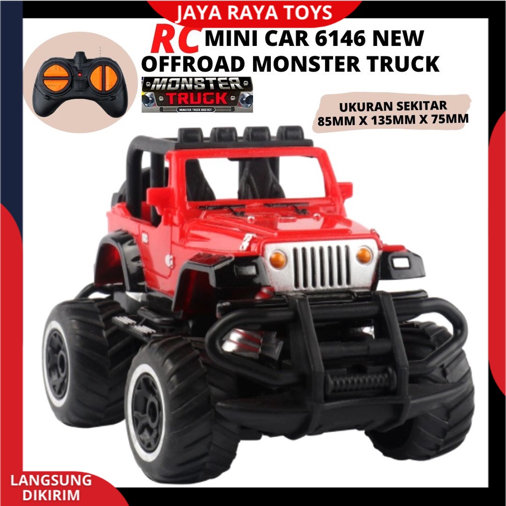 Mainan Mobil Remot Control Offroad Jeep Rc Mini Car Climbing PICK UP Rock Crawler 6416 New Version