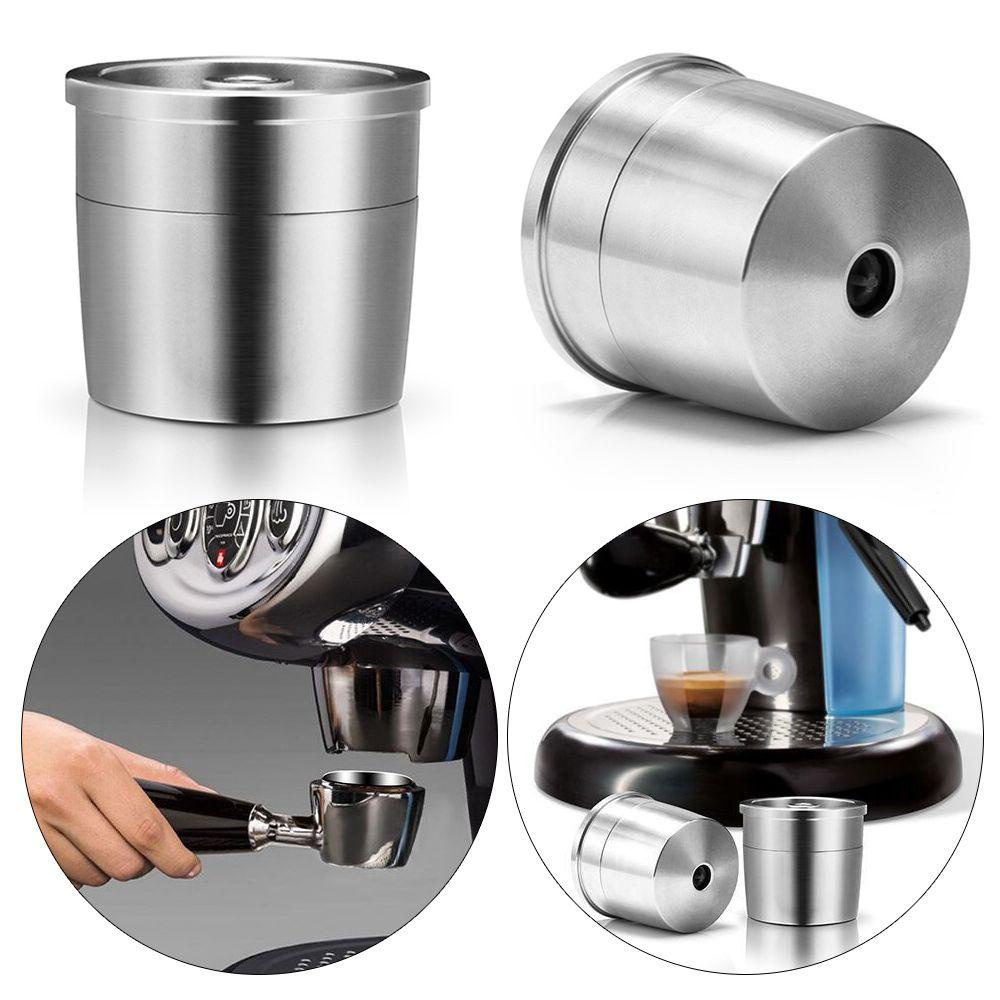 Solighter Kopi Kapsul Home Stainless Steel Espresso Coffee Reusable Pods