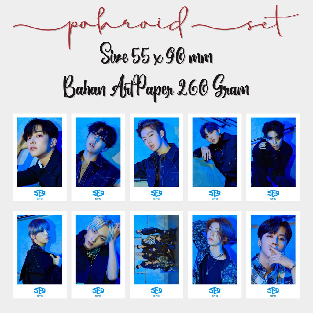 Polaroid Kpop Photocard Card Foto Kpop Sf9 Rpm Max