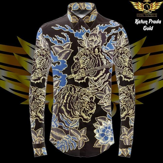 katun iwan tirta tulis pola prada motif 11 bahan kain batik harimau
