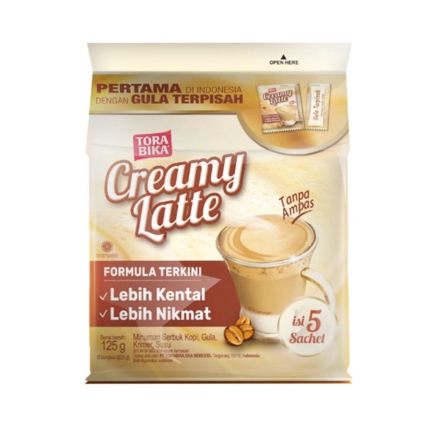 

TORABIKA creamy latte box 5 x 25g