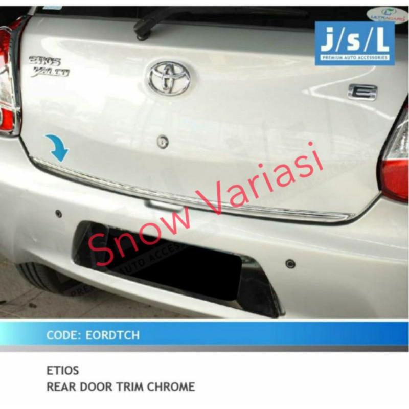 List Pintu Belakang Toyota Etios Chrome