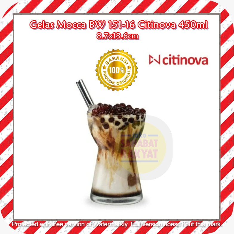 [1 PCS] Gelas Mocca BW 151-16 Citinova 450ml