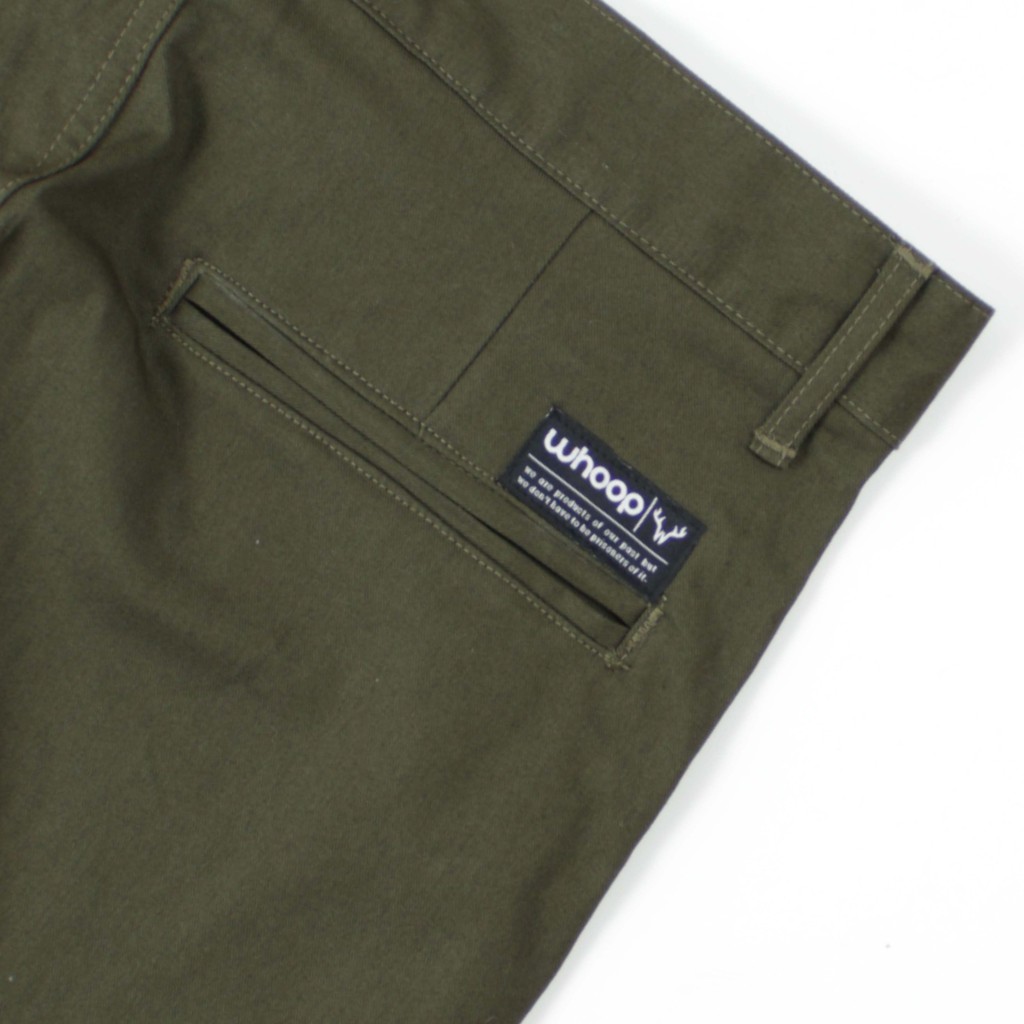 Whoopculture &quot;Muntjac&quot; Green V2 Stretch Chino