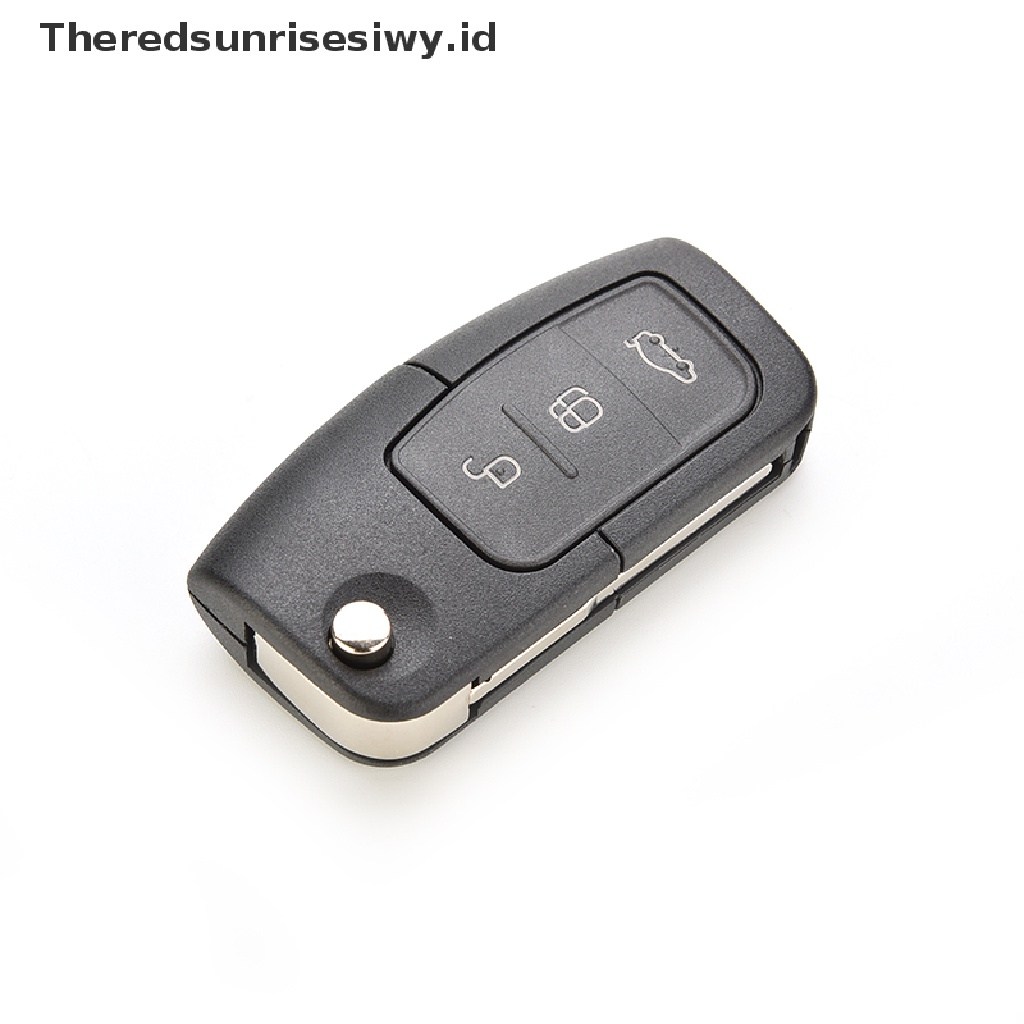 # Alat Rumah Tangga # Rumah / Casing Kunci Remote 3 Tombol Plastik Warna Hitam Untuk FORD Focus Fiesta