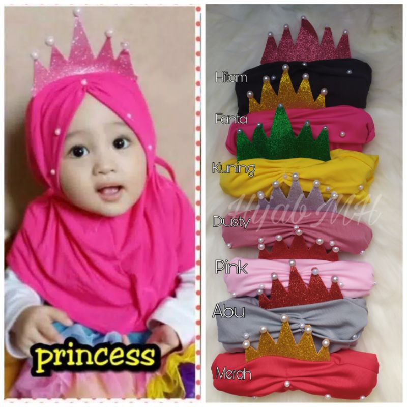 jilbab / anak / bayi / hijab / murah /0-3 tahun - Allsize/ MAHKOTA PRINCES