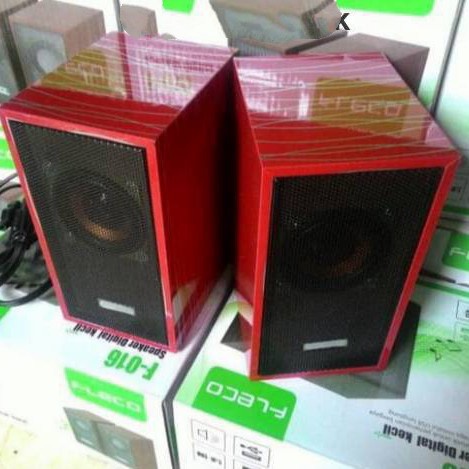 COD SPEAKER AKTIF / SPEAKER MINI FLECO F-016 / SPEAKER KOMPUTER/LAPTOP/HP/USB DIGITAL FLECO F-016 EXSTRA BASS