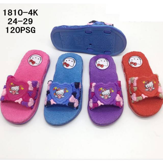 Sandal Selop Anak Hello kitty Flower 2 3 4 5 6
